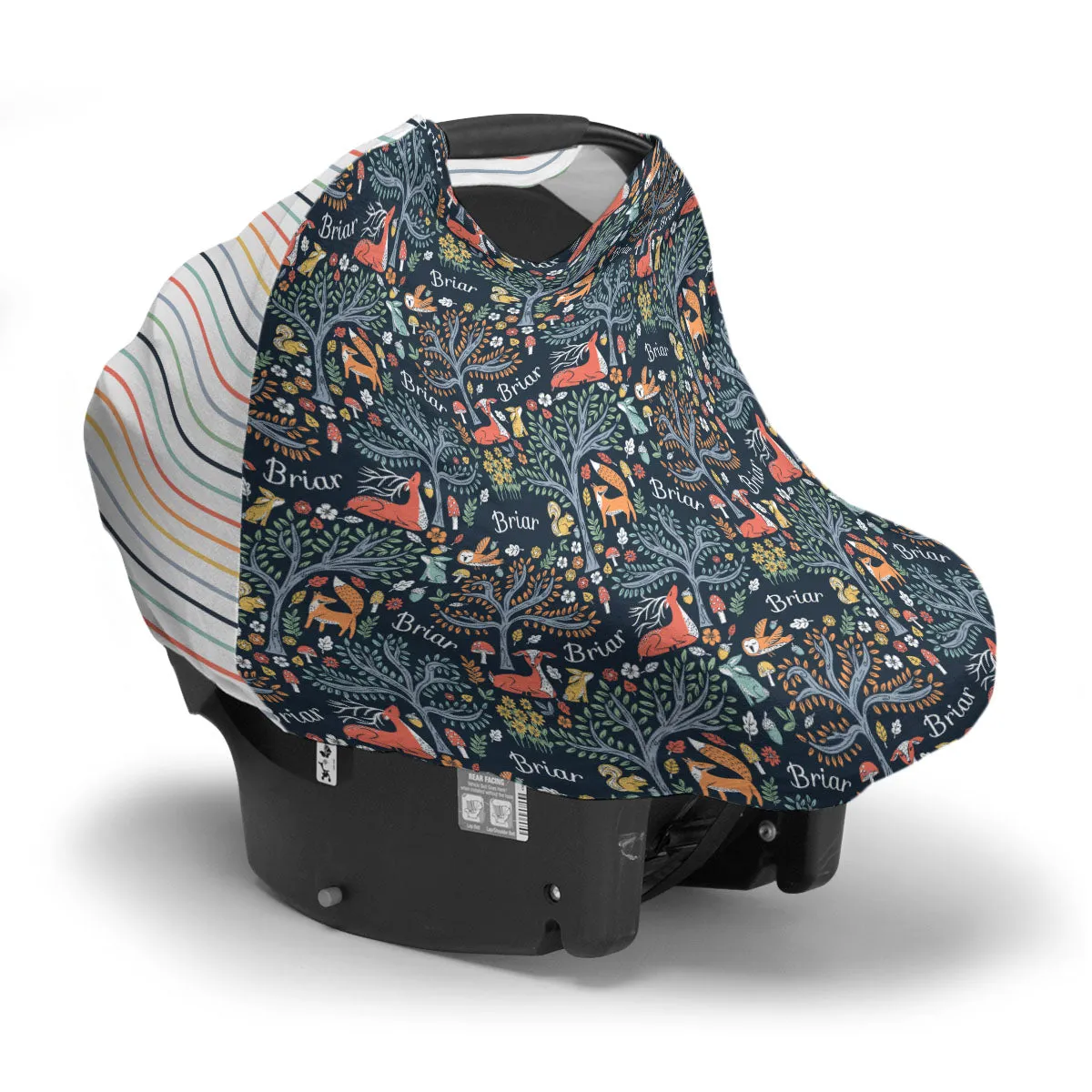 Personalized Car Seat Cover | Midnight Meadow