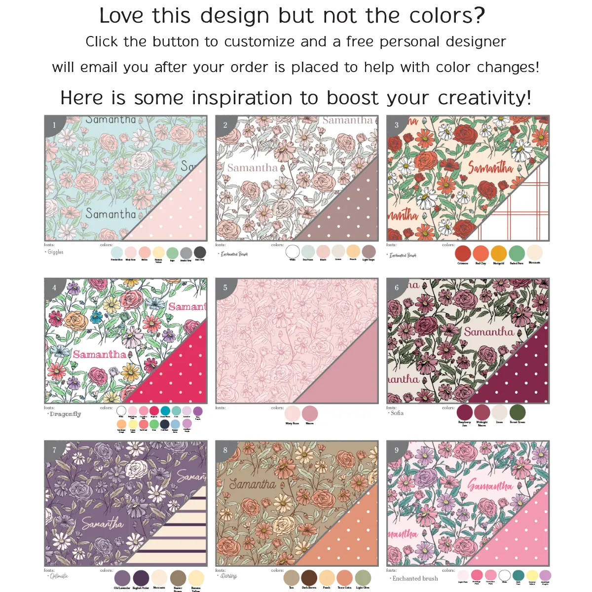 Personalized Car Seat Cover | Secret Garden