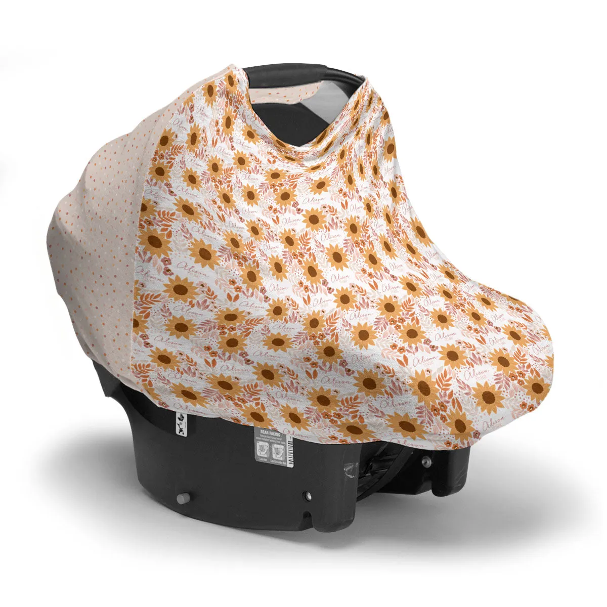 Personalized Car Seat Cover | Summer Sunflower