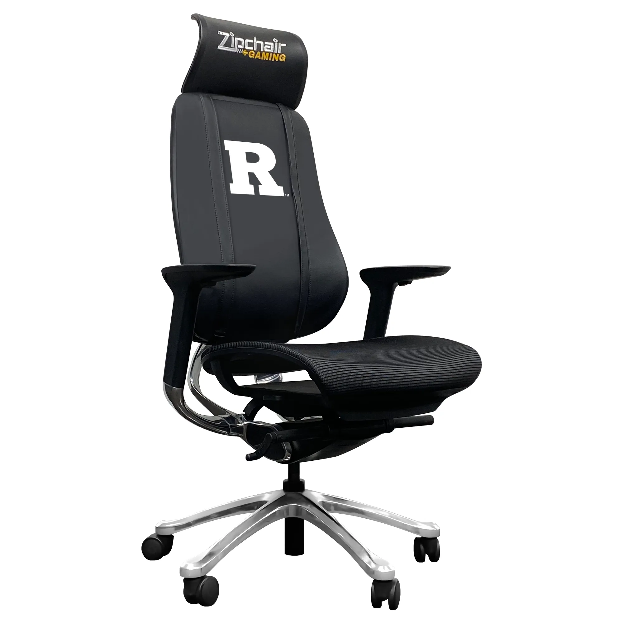 PhantomX Gaming Chair with Rutgers Scarlet Knights White Logo