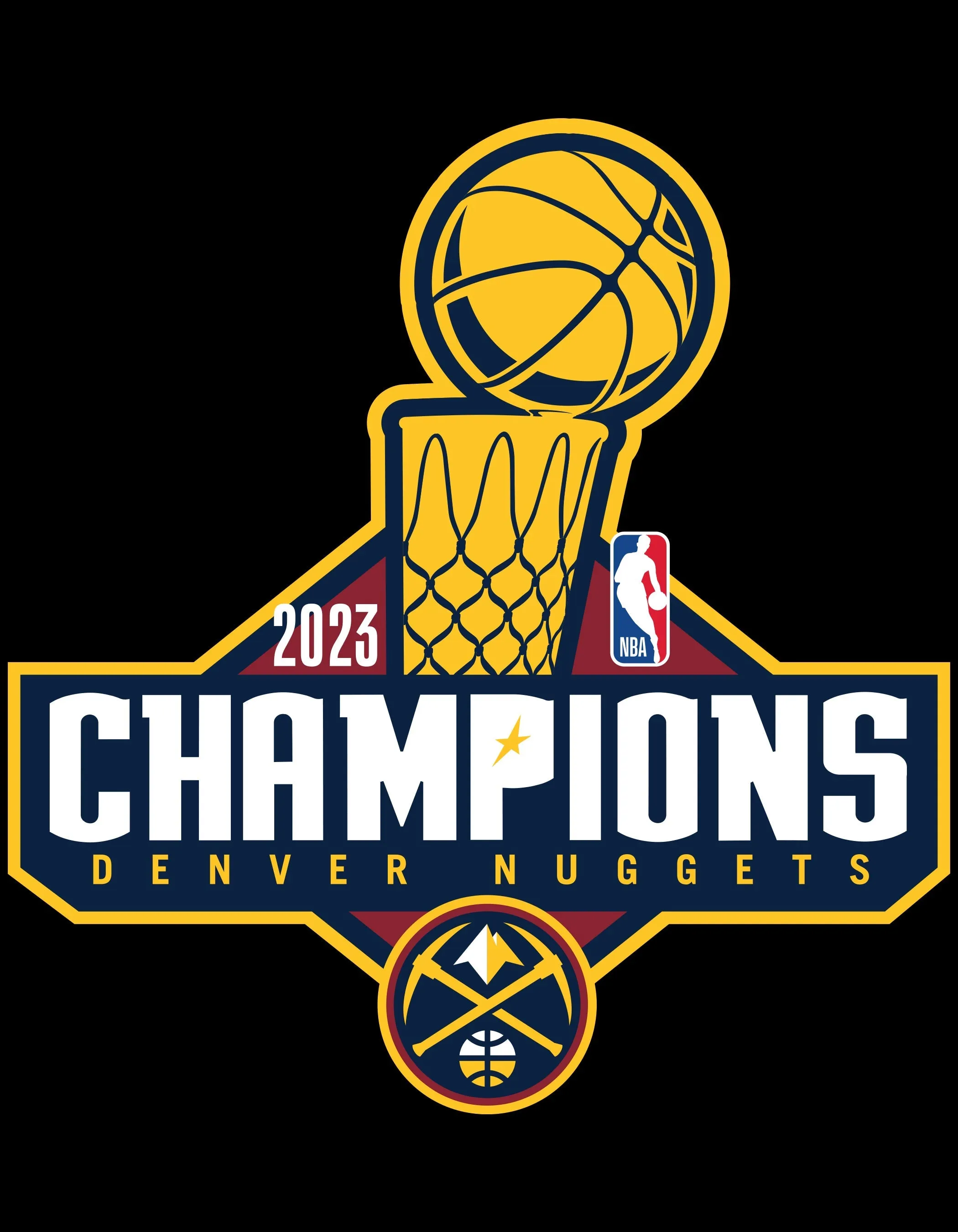 PhantomX Mesh Gaming Chair with Denver Nuggets 2023 Championship Logo