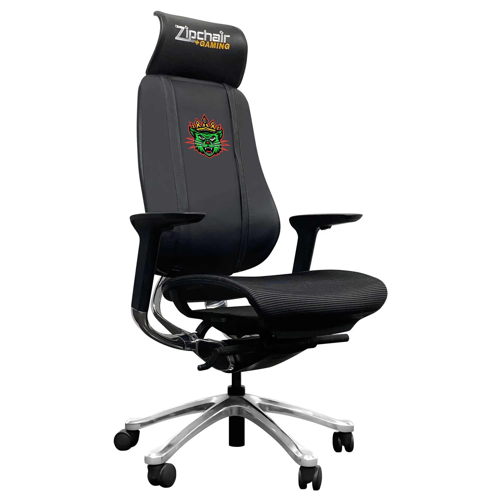 PhantomX Mesh Gaming Chair with Kingpins Cat Icon Logo