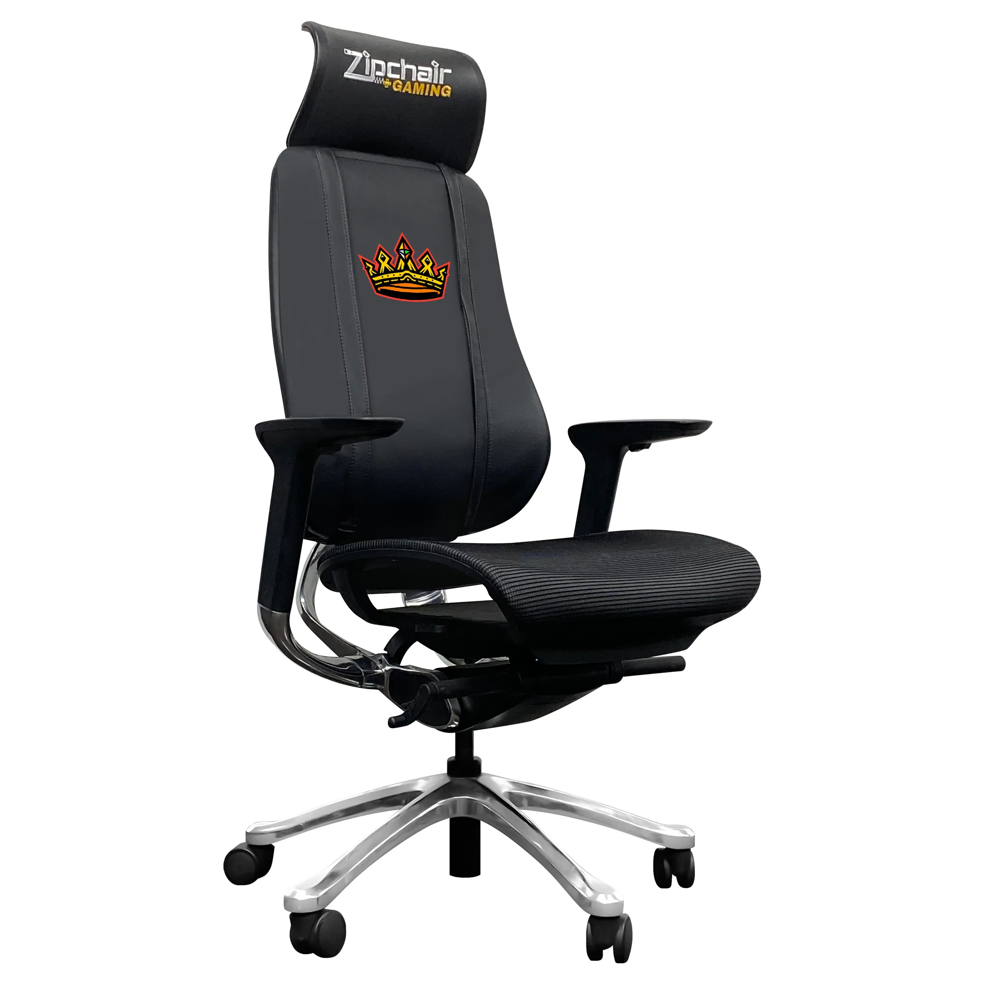 PhantomX Mesh Gaming Chair with Kingpins Crown Icon Logo