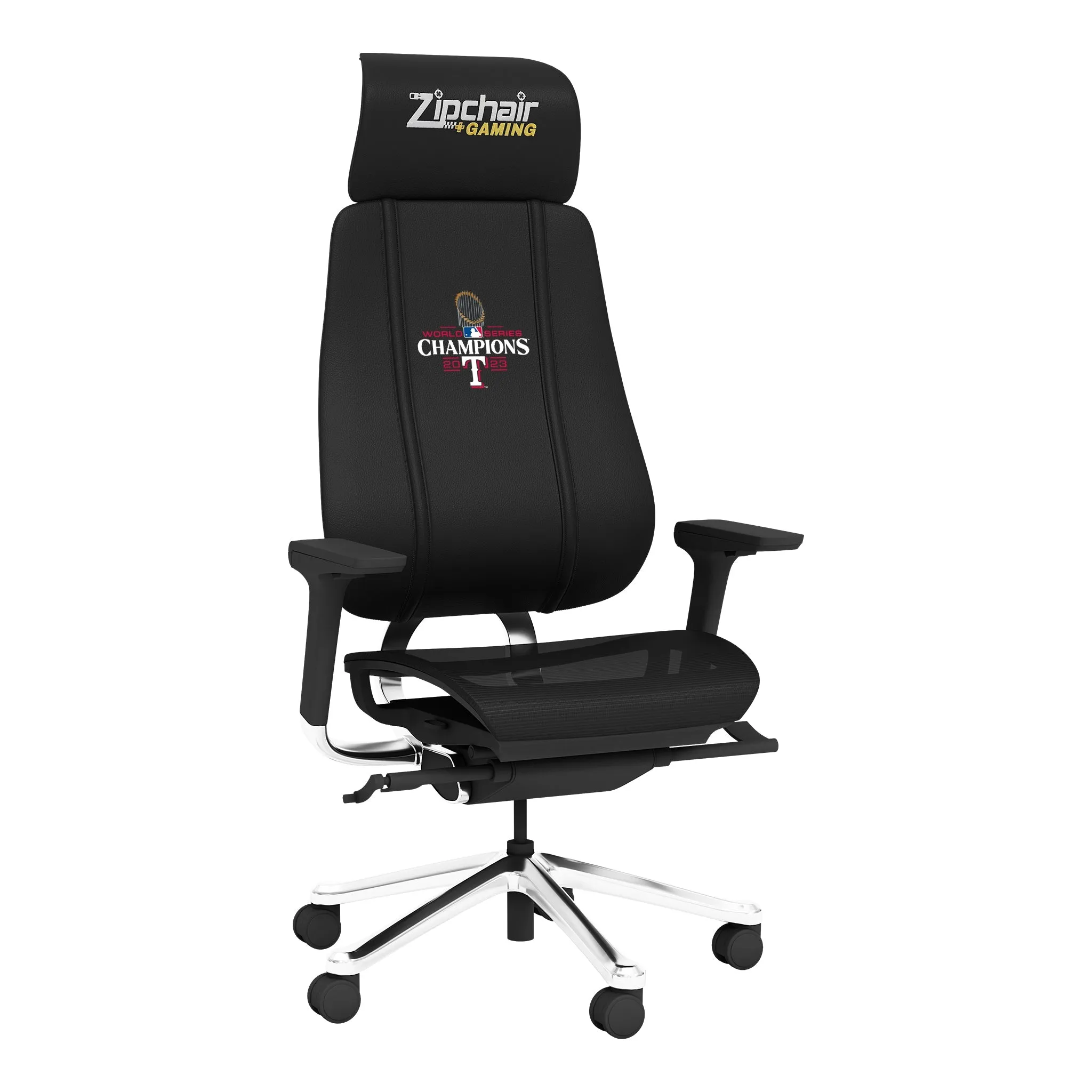 PhantomX Mesh Gaming Chair with Texas Rangers 2023 Champions Logo