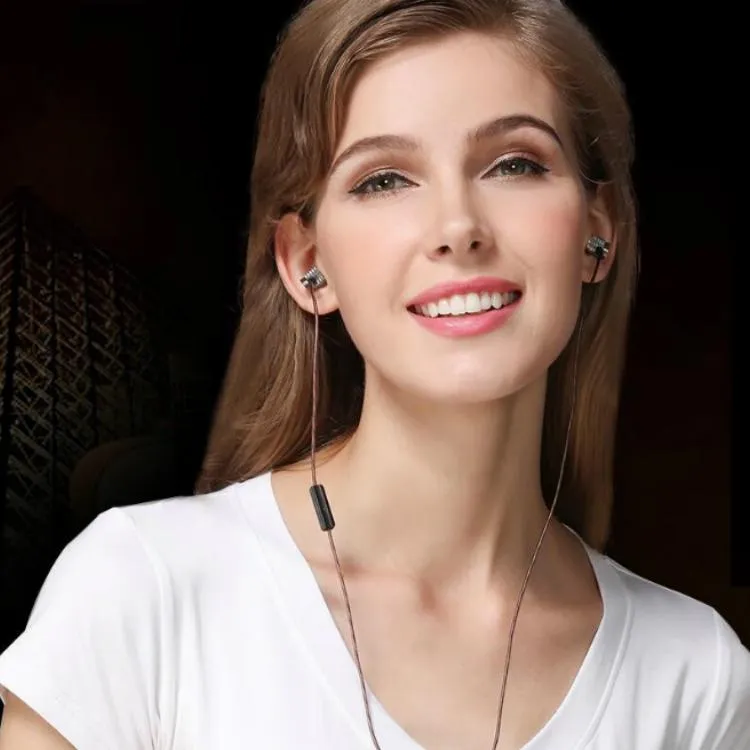PTron Aristo In-ear Headphone with Noise Cancellation for All Smartphones (Gold)