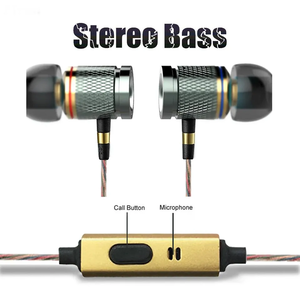 PTron Aristo In-ear Headphone with Noise Cancellation for All Smartphones (Gold)