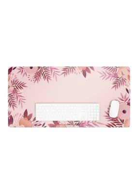 Purple Flora Desk Mat