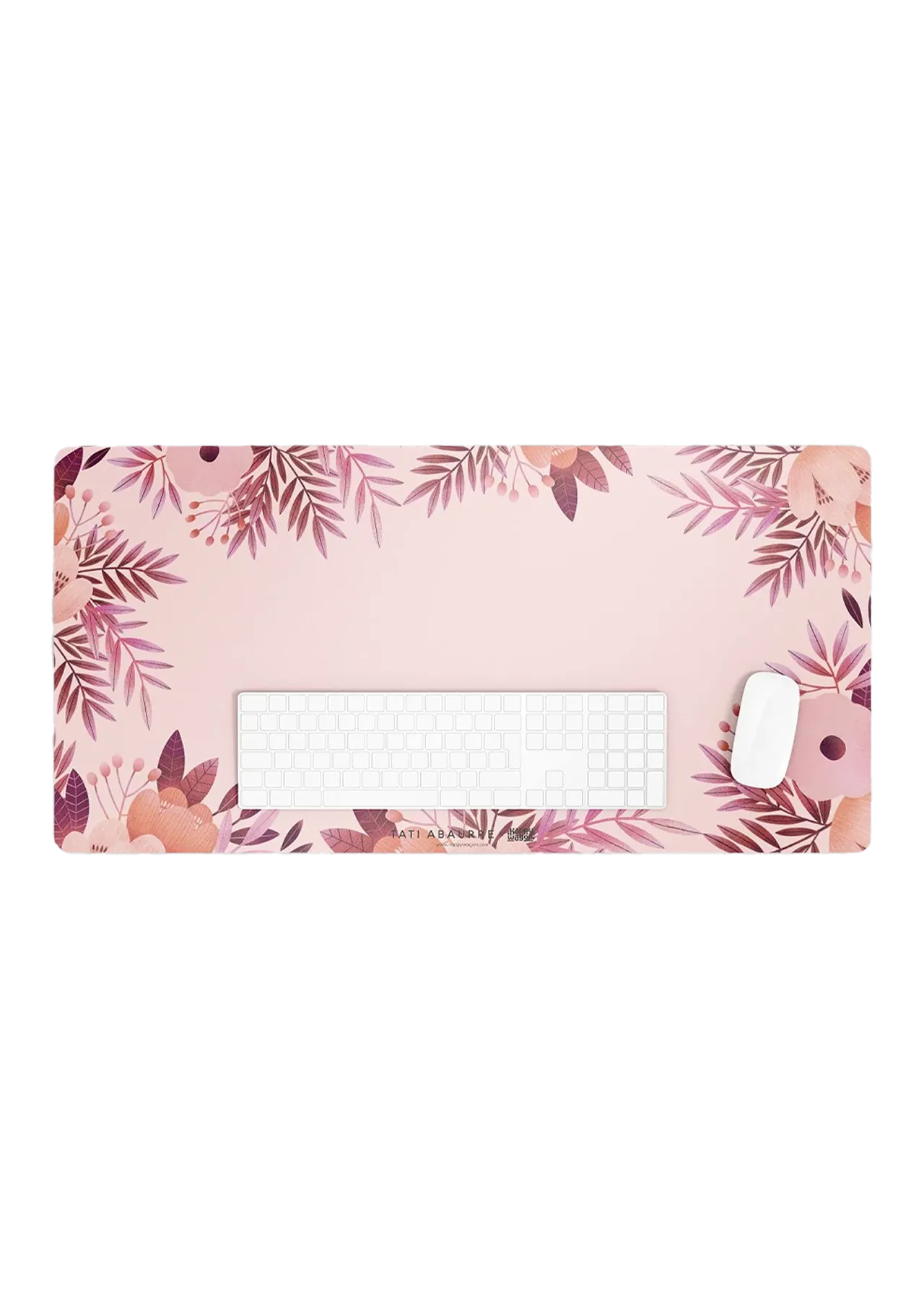 Purple Flora Desk Mat