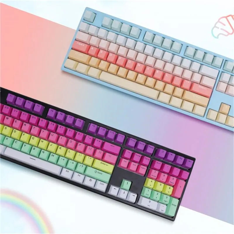 Rainbow Gradient Keycap Set (132-key)