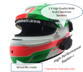 RAPTOR-i - Motorcycle Intercom for Communication (Full Face Helmet)