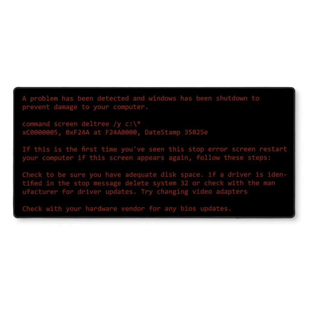 Retro BSOD Desk Mat
