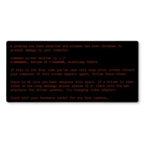 Retro BSOD Desk Mat
