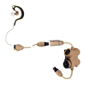 Silynx Clarus XPR Single In-Ear QDC Kit for Motorola XTS/MTS - Quick Disconnect Version