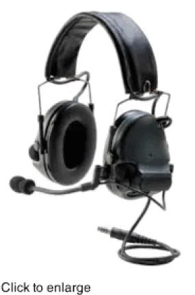 Swat-TAC ACH, Black Earcups, Single Comm, NRR 23dB MT17H682FB-47 SV