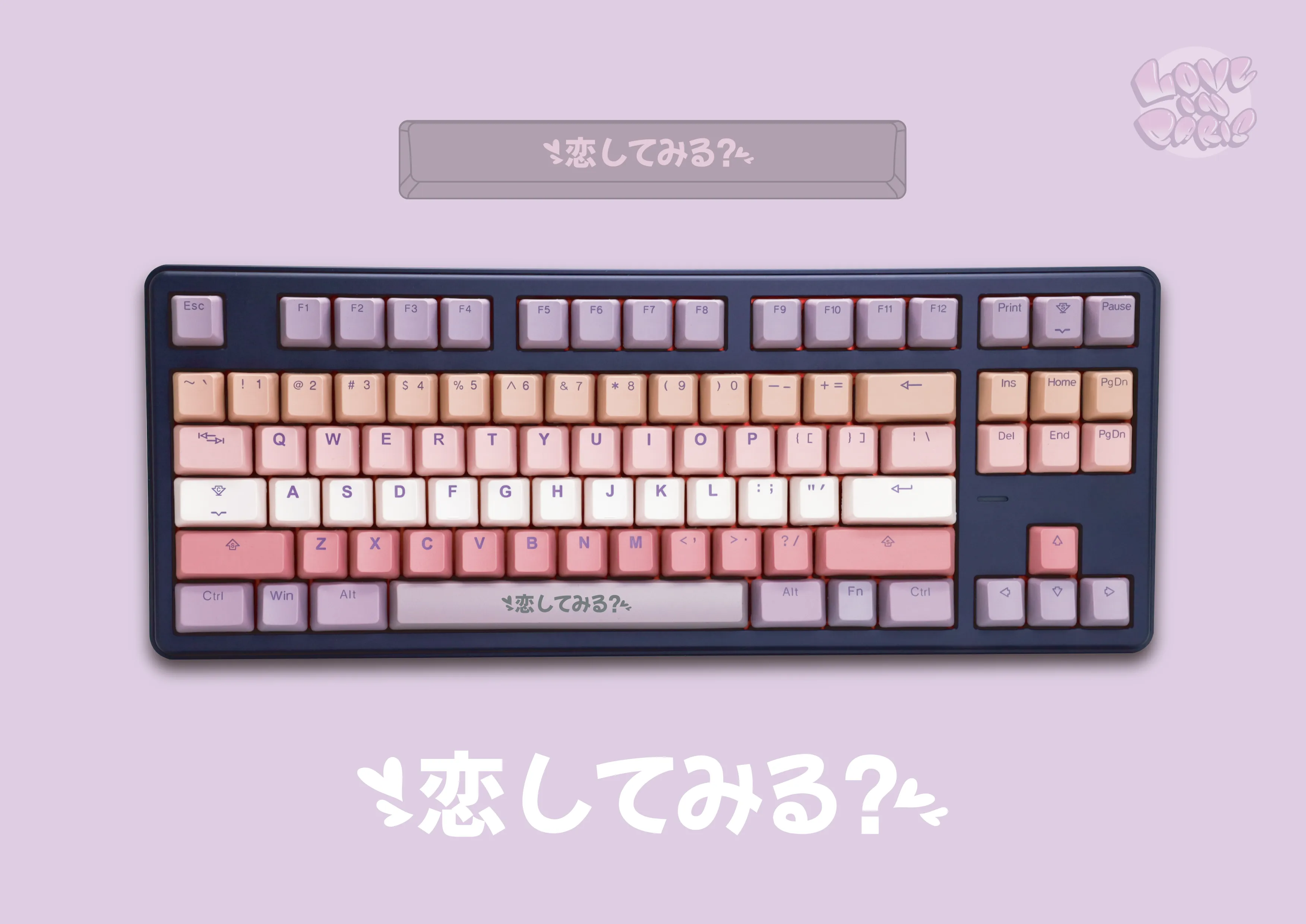 Tai-Hao Love in Paris PBT Keycap Set & Deskmat Bundle