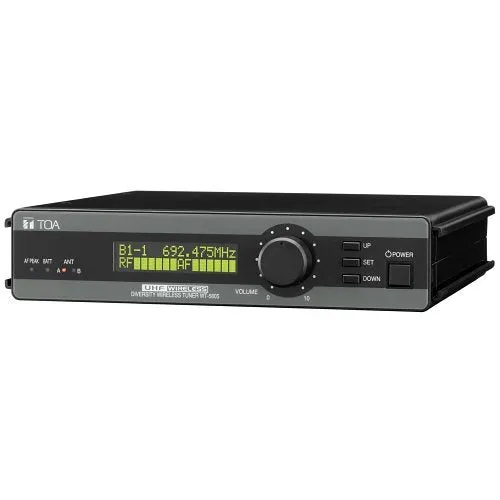 TOA WT5805AMRM1D00 64-Channels Wireless Receiver, Space Diversity with 2-Line LCD Display