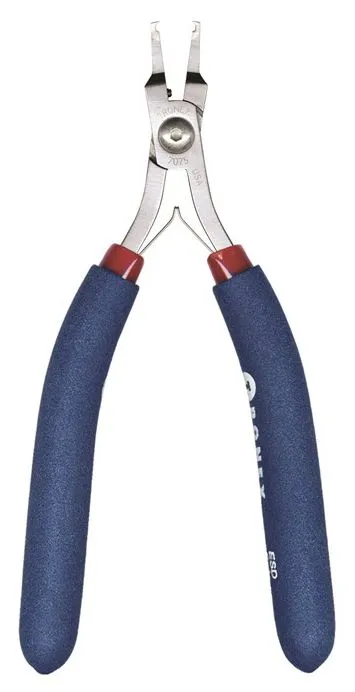 Tronex 7075 SMT Mini Very Small 50° Relieved Head Flush Carbon Steel Cutter with Long Ergonomic Handles, 5.9" OAL