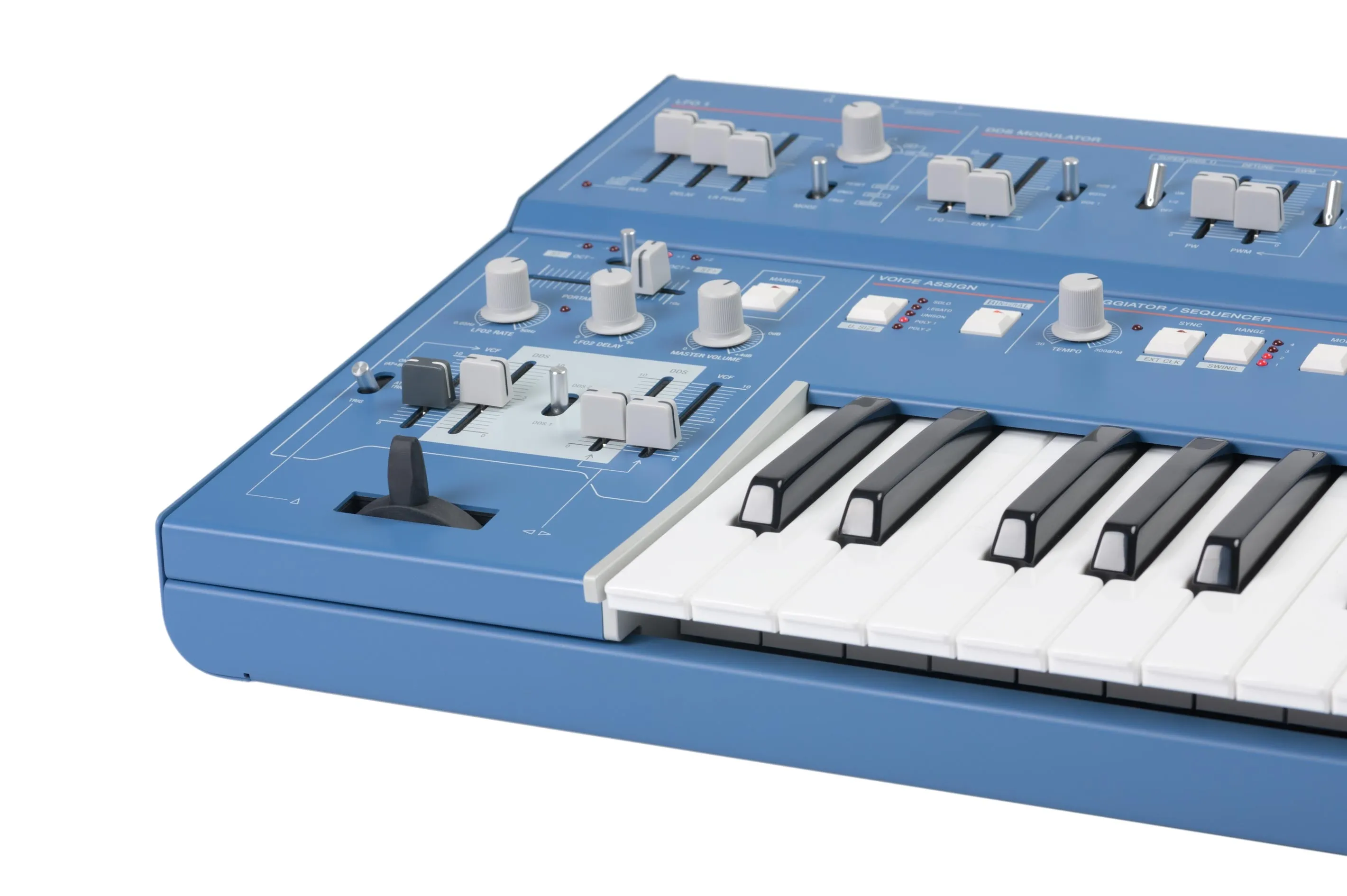 UDO Super 6 12 Voice Polyphonic Stereo-Analogue Synthesizer - Blue