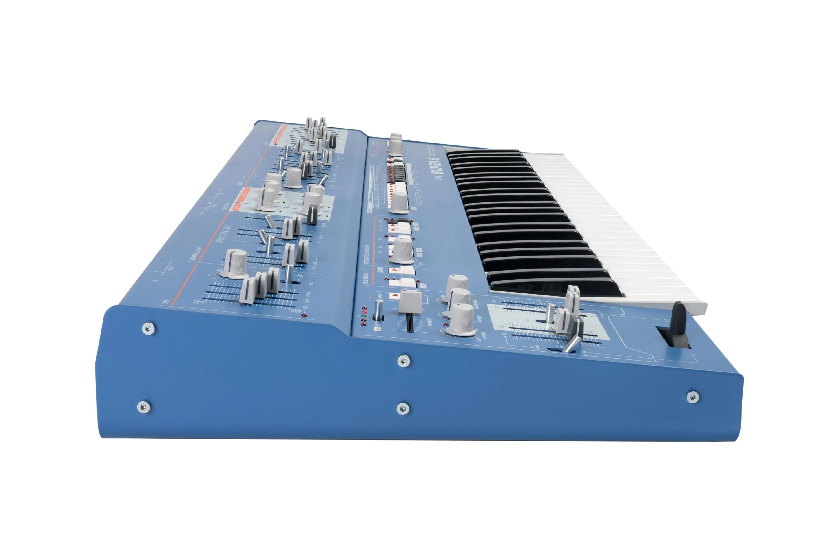 UDO Super 6 12 Voice Polyphonic Stereo-Analogue Synthesizer - Blue