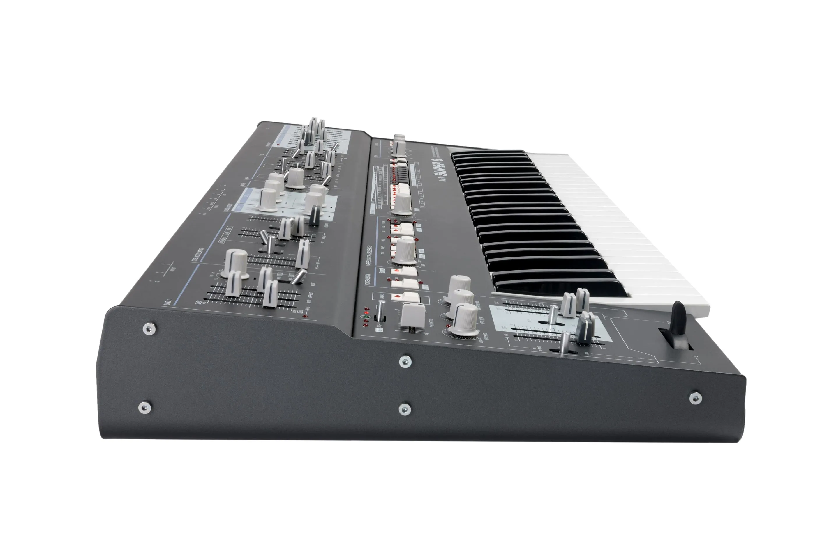 UDO Super 6 12 Voice Polyphonic Stereo-Analogue Synthesizer - Grey