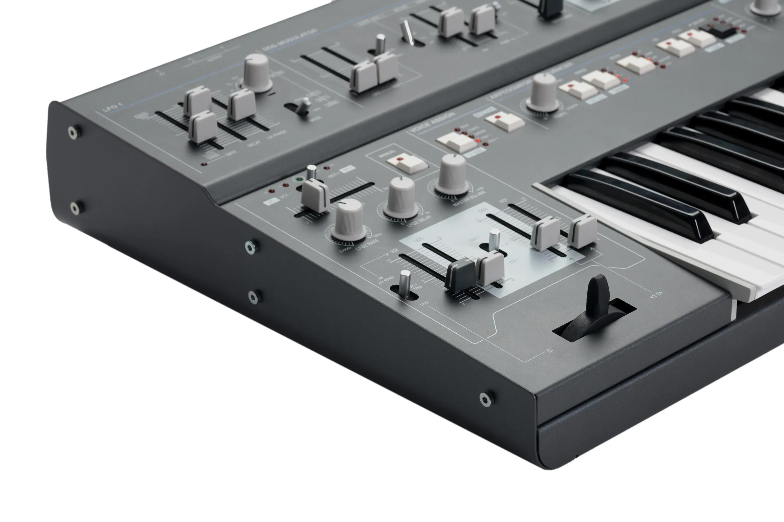 UDO Super 6 12 Voice Polyphonic Stereo-Analogue Synthesizer - Grey