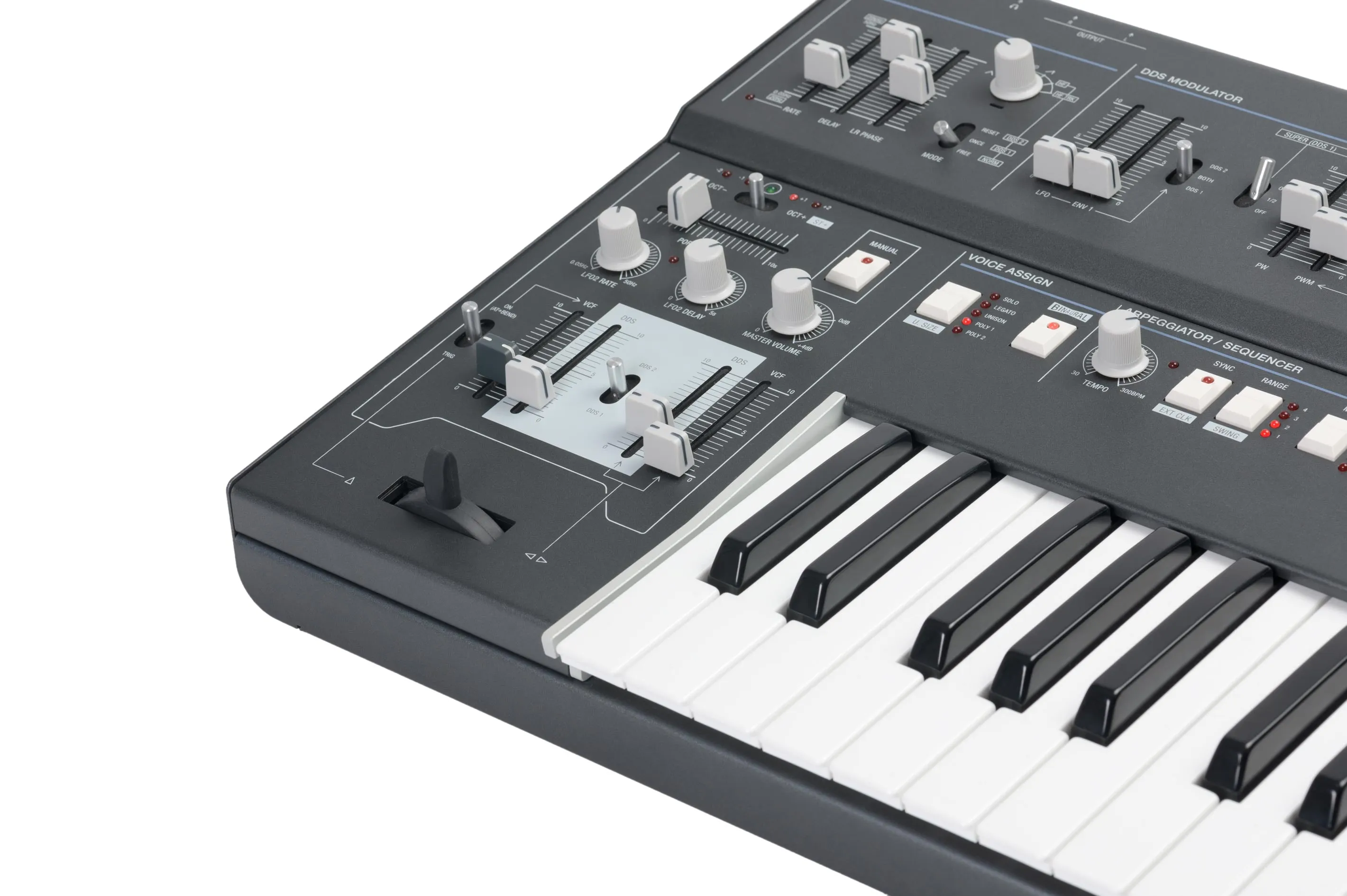 UDO Super 6 12 Voice Polyphonic Stereo-Analogue Synthesizer - Grey