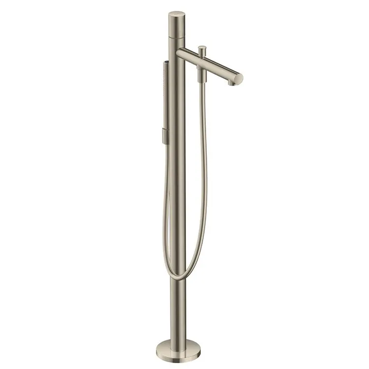 Uno Single-Handle Floor-Mount Freestanding Tub Filler Trim with Handshower