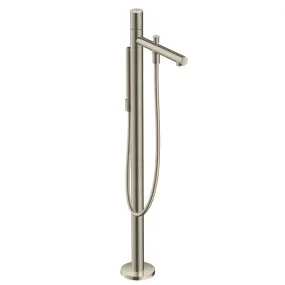 Uno Single-Handle Floor-Mount Freestanding Tub Filler Trim with Handshower
