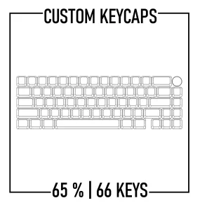Zoom65 Custom Keycaps Set | PBT Keycaps ( ANSI | 66 Keys )